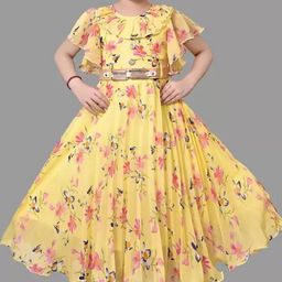 PRENA FASHION Girls Yellow Dresses-image-90