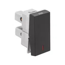 Legrand Switch with Indicator Allzy 25 Amp 1 Way 1 Module Matt Black, 6812 06 (Pack of 20 Pcs) image 2