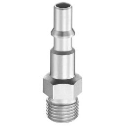 PREVOST Treated Steel Male Plug for Pneumatic Quick Connect Coupling, G 1/4 Male Threaded, CRP 066151P2 (Pack of 2)-image-61