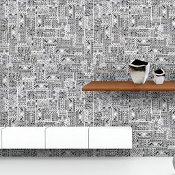 ArtzFolio Printed UV-Resistant Anti-Bacterial Tribal Elegant Ornamental Pattern Peel & Stick Wallpaper-image-2