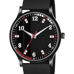 CSAMON Men Printed Dial & Bracelet Style Straps Analogue Watch SlimBLK BLKPata 804BLK_SH-14