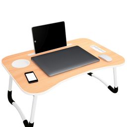 Story@home Brown & WHite Foldable Laptop Table image 2