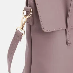 Baggit Solid PU Structured Handheld Bag image 2
