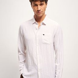 THE BEAR HOUSE Men Slim Fit Solid Casual Shirt-image-27