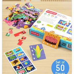 Babyhug Build 4 Letter Words Puzzle Set of 50 - 200 Pieces-25