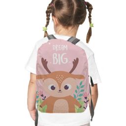 Right Gifting Dream Big Water Repellent Animal Print Backpack Rain Cover - Pink-picture-12