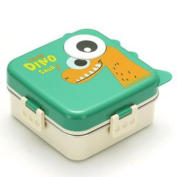 Cots and Cuddles 5 Compartment 1100ml Transfer Proof Lunch Box with 70ml Salad Cup (Green)-13