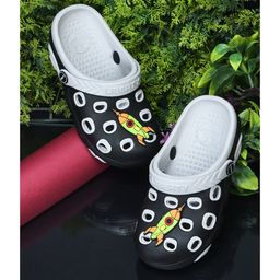 LIBERTY Rocket Designed Perforated Clogs - Black-image-29