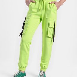 Pine Kids Knit Full Length Solid Lounge Pant - Limegreen-image-81