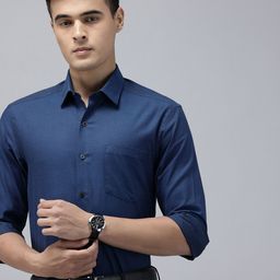 Arrow Manhattan Slim Fit Self Design Pure Cotton Formal Shirt-picture-35