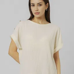 Van Heusen Woman Boat Neck Cotton Top-image-97
