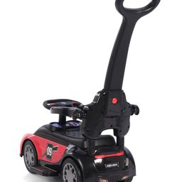 fab n funky Play Nation 3 in 1 Manual Push Ride on Car with Parent Push Handle - Red image 5