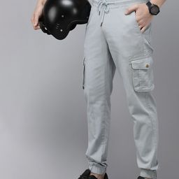 The Roadster Life Co. Men Mid-Rise Cargos Style Joggers-image-43