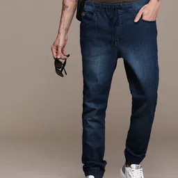 WROGN Men Straight Fit Light Fade Stretchable Jeans-picture-23