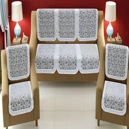 Wonderland Printed 5 Seater Sofa Cover-image-6