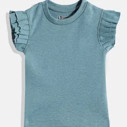 Eteenz Girls Ruffled Regular Knitted Top-image-74