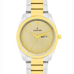 L LOGUES Men Brass Dial & Bracelet Style Straps Analogue Watch G E-455 BMD-13-image-87