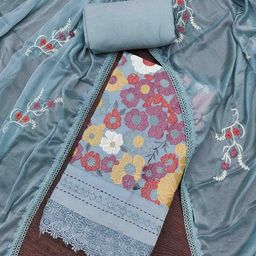 Blissta Embroidered Unstitched Dress Material-picture-37