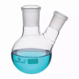 Supertek Round Bottom Flask With Two Necks At Angle Type, Capacity 20000 ml, 15.208.0200-image-101