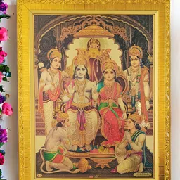 Art Street Black & Gold-Toned 1 Piece Synthetic Wood Religious Wall Paintings-image-33
