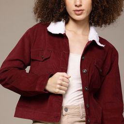 The Roadster Lifestyle Co. Spread Collar Corduroy Jacket-35