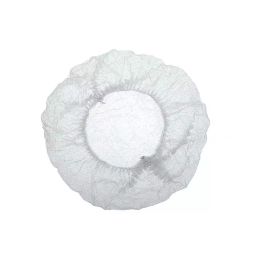 AM SAFE-X 21 inch White Hairnet Disposable Stretchable Caps (Pack of 50)-image-22