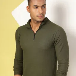 Rigo Men Henley Neck Slim Fit T-shirt-image-86