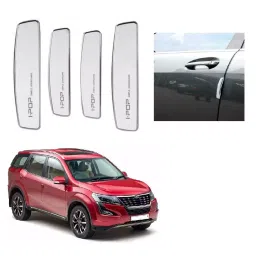 SPREADX Plastic Car Stylish I-pop White Colour Elegant Door Guard Protection Universal Type  Suitable for Mahindra XUV-500 Type-2 (Set of 4 Pcs)-picture-17
