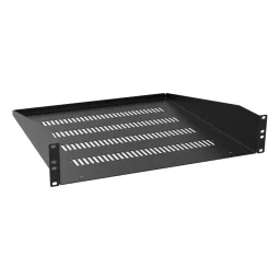 HAMMOND Rack Shelves UNIVERSAL RACK SHELF, 2U, STEEL, BLACK, RASV190318BK1-7