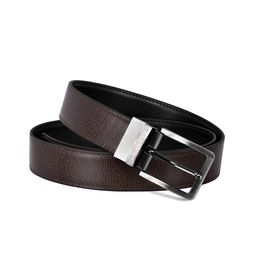 MARKQUES Men Vegan Leather Reversible Belt-image-9