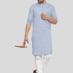 ANUJ FASHION Men Solid A-Line Kurtas-picture-44