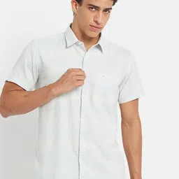 METTLE Men Checked Spread Collar Cotton Casual Shirt-image-30