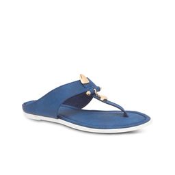Wet Blue Women Blue Solid Flats-image-88