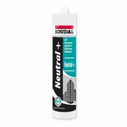 Soudal Neutral Plus 270 ml Black General Purpose Silicone Sealant (Pack of 24)-11