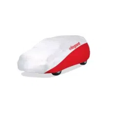 Elegant White & Red Water Resistant Car Body Cover for MG Hector-image-98