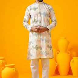 SOJANYA Geometric Embroidered Mandarin Collar Thread Work Straight Kurtas-image-26