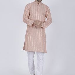 JASHNA Men Regular Kurta with Pyjamas-picture-44