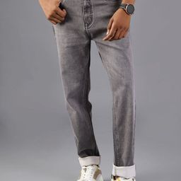 V-Mart Men Slim Fit Mid-Rise Light Fade Stretchable Jeans-picture-47