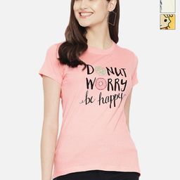 Dreambe Women Pack Of 3 Graphic Printed Round Neck Cotton T-shirts-picture-44