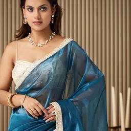 Kalista Embellished Sequinned Organza Saree-picture-49