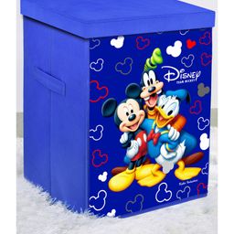 Fun Homes Disney Mickey Mouse Team Non Woven Fabric Foldable Storage Box with Lid - Royal Blue-image-87
