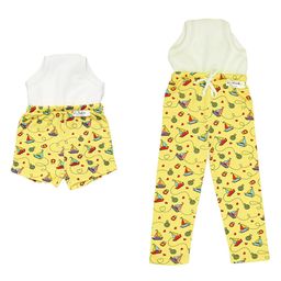 Potty Training Pajamas & Shorts for Toddlers, Boys and Girls. 100% Cotton. (Size 4, Fits 4  5 years) - Sailing Hearts-image-66
