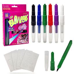 FunBlast Magical Coloring Spray Blow Pens for Kids  Pack of 6-18