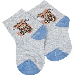 Kid-O-World Bear Designed Socks- White-image-44