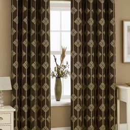 RRC Elegant Velvet Door Curtain Eyelet Style with Luxurious Look & Soft Finish Brown-picture-49
