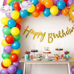 Special You Kids Blue & Red 65 Pieces Sun & Rainbow Birthday Decor-image-40