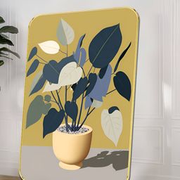SAF Green & Teal 1 Piece Wood Floral and Botanical Wall Paintings-image-72