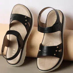 ELLE Women Open Toe Flats-image-87