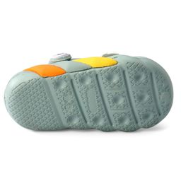 Babyoye Clogs with Strap Closure & Applique - Green image 5