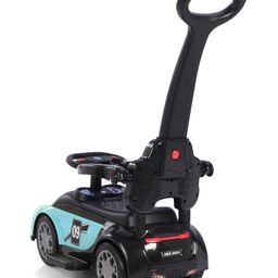 fab n funky Play Nation 3 in 1 Manual Push Ride on Car with Parent Push Handle - Turquoise image 5
